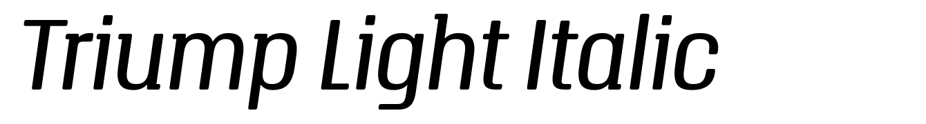 Triump Light Italic